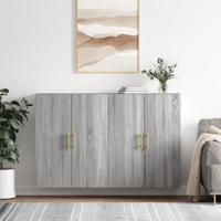 Hangkasten 2 st 69,5x34x90 cm grijs sonoma eikenkleurig