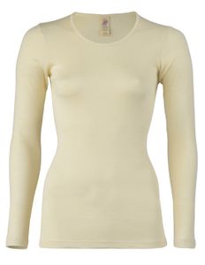 Dames Shirt Lange Mouw Gebroken Wit Merino Wol Engel Natur Maat 46/48 - Extra Large