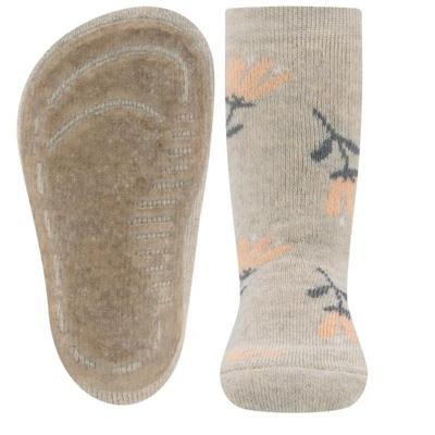 Ewers antislip sokken Stoppi softstep bloemen beige-31-34
