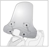 GIVI Bevestigingskit windscherm, moto en scooter, A7053A