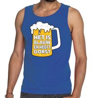 Blauw Het is blauw en heeft dorst tanktop / mouwloos shirt heren - thumbnail