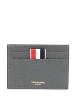 Thom Browne porte-cartes en cuir - Gris - thumbnail