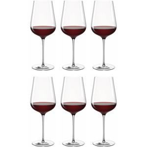 Leonardo Rode Wijnglazen Brunelli - 740 ml - 6 stuks
