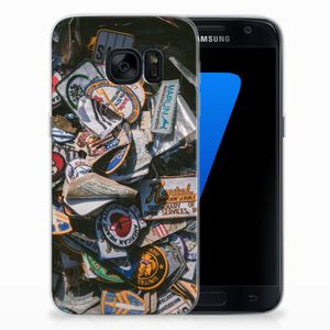 Samsung Galaxy S7 Siliconen Hoesje met foto Badges