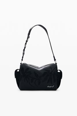 Middentas met borduursels en charms - BLACK - U Middentas met borduursels en charms - BLACK - U