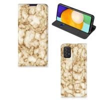 Samsung Galaxy A03s | Standcase | Marmer Goud