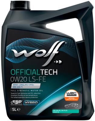 Wolf motorolie "officialtech ls fe".