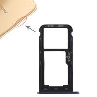 SIM-kaart lade + SIM-kaart lade/micro SD-kaart voor Huawei Enjoy 7 (blauw)