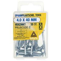 Sp.pl.schr.torx 3,5x25mm vz 100st - Deltafix