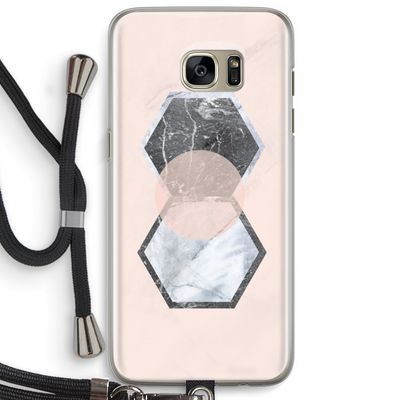 Creatieve toets: Samsung Galaxy S7 Edge Transparant Hoesje met koord
