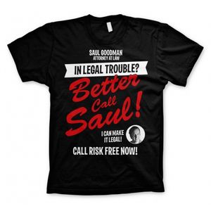 T-shirt Breaking Bad Better call Saul zwart voor heren