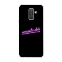 Vice Black: Samsung Galaxy A6 Plus (2018) Transparant Hoesje