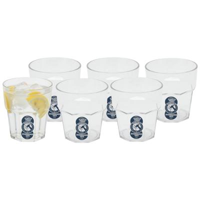 Excellent Houseware waterglas stapelbaar - 6x - 275 ml - onbreekbaar kunststof - herbruikbaar Excellent Houseware waterglas stapelbaar - 6x - 275 ml - onbreekbaar kunststof - herbruikbaar
