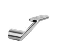 RVS schuine leuningdrager voor vlakke trapleuning (blind) - per stuk