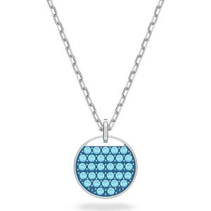 Swarovski 5642957 Ketting Ginger zilverkleurig-aquamarijnblauw