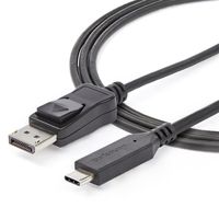 StarTech.com CDP2DP146B video kabel adapter 1,8 m USB Type-C DisplayPort Zwart - thumbnail