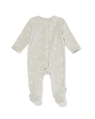 HEMA Newborn boxpakje velours rib eenden lichtgroen (lichtgroen)