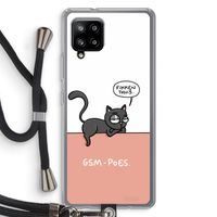 GSM poes: Samsung Galaxy A42 5G Transparant Hoesje met koord