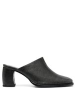 Eckhaus Latta mules Bowed 70 mm en cuir - Noir