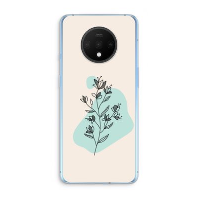 Violets are blue: OnePlus 7T Transparant Hoesje