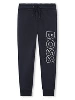 BOSS Kidswear pantalon de jogging à logo imprimé - Bleu