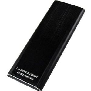 LC-Power LC-M2-C-NVME behuizing voor opslagstations M.2 SDD-behuizing Zwart