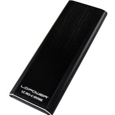 LC-Power LC-M2-C-NVME behuizing voor opslagstations M.2 SDD-behuizing Zwart