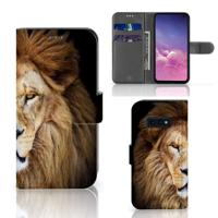 Samsung Galaxy S10e | Telefoonhoesje | Met pasjeshouder | Leeuw