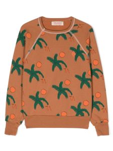 The Animals Observatory sweat Shark Kids en coton - Marron