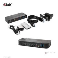 CLUB3D HDMI KVM SWITCH FOR DUAL HDMI 4K 60Hz - thumbnail