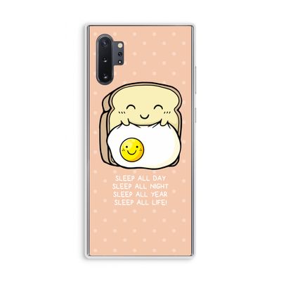 Sleep All Day: Samsung Galaxy Note 10 Plus Transparant Hoesje
