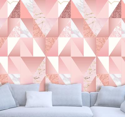 Behang marmer Roze marmeren textuur
