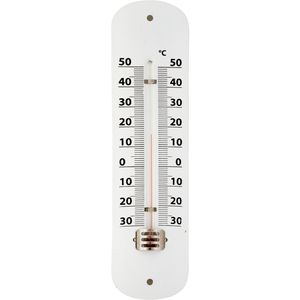 Thermometer wit voor binnen en buiten