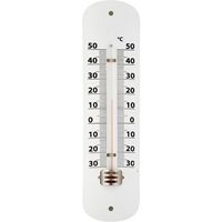 Thermometer wit voor binnen en buiten - thumbnail