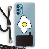 Spiegelei: Samsung Galaxy A32 4G Transparant Hoesje met koord