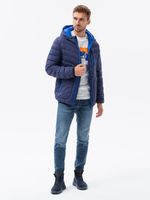 Geïsoleerd herenjack C356 - marineblauw, maat XXL - thumbnail