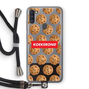 Koekerond: Samsung Galaxy A11 Transparant Hoesje met koord