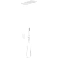 Regendouche set Tres Loft | Inbouw | Mengkraan | 2-weg | Vierkant | Wit mat