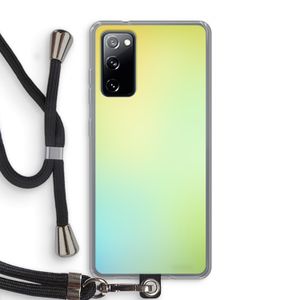 Minty mist pastel: Samsung Galaxy S20 FE / S20 FE 5G Transparant Hoesje met koord