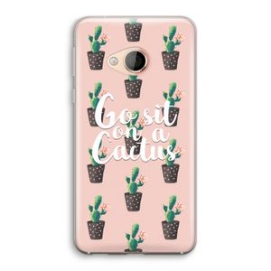Cactus quote: HTC U Play Transparant Hoesje