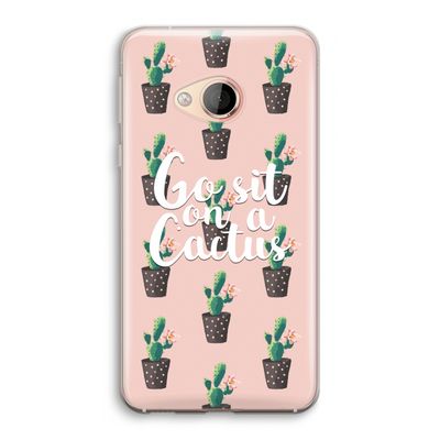 Cactus quote: HTC U Play Transparant Hoesje