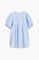 Korte bloemenjurk - BLUE - 3/4