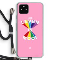 Het Leven Is Mooi: Pixel 5a 5G Transparant Hoesje met koord