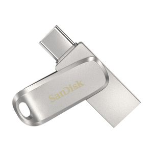 Sandisk Ultra Dual Drive Luxe USB flash drive 64 GB USB Type-A / USB Type-C 3.2 Gen 1 (3.1 Gen 1) Roestvrijstaal