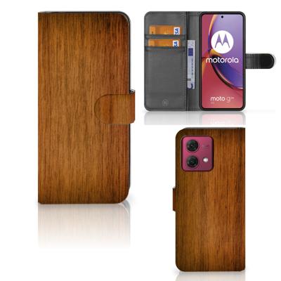 Motorola Moto G84 | Book Style Case | Donker Hout