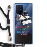 Smile: Samsung Galaxy Note 10 Lite Transparant Hoesje met koord Smile: Samsung Galaxy Note 10 Lite Transparant Hoesje met koord