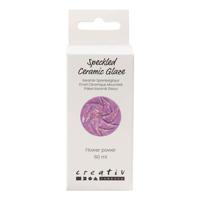 Creativ Company Gespikkeld keramiek glazuur 999-1060 c dekkend flower power - 60ml