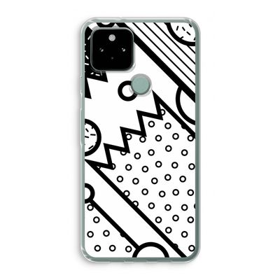 Pop Art #4: Google Pixel 5 Transparant Hoesje