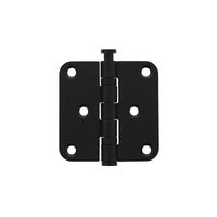 Intersteel Kogellagerscharnier afgerond 3" (76x76x2,5mm) - mat zwart - thumbnail