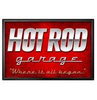 Hot Rod Garage Zwaar Metalen Bord XL - thumbnail